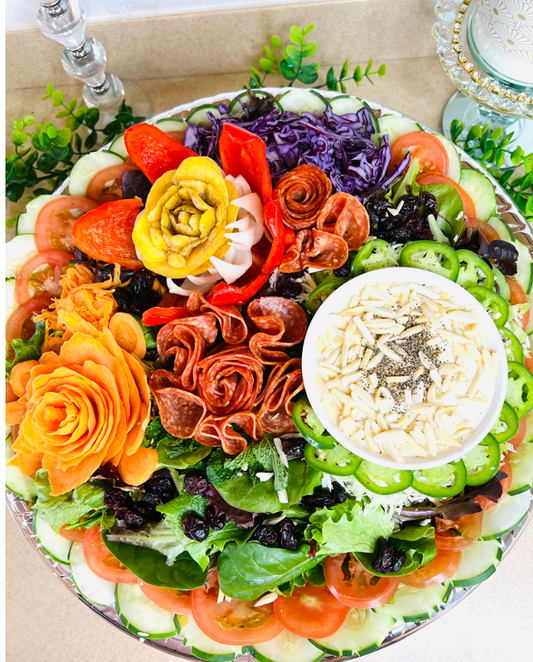 Deluxe Rosette Salad Platter